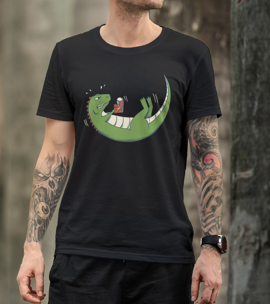 Dinosaur Struggles With New Sneakers T-Shirt