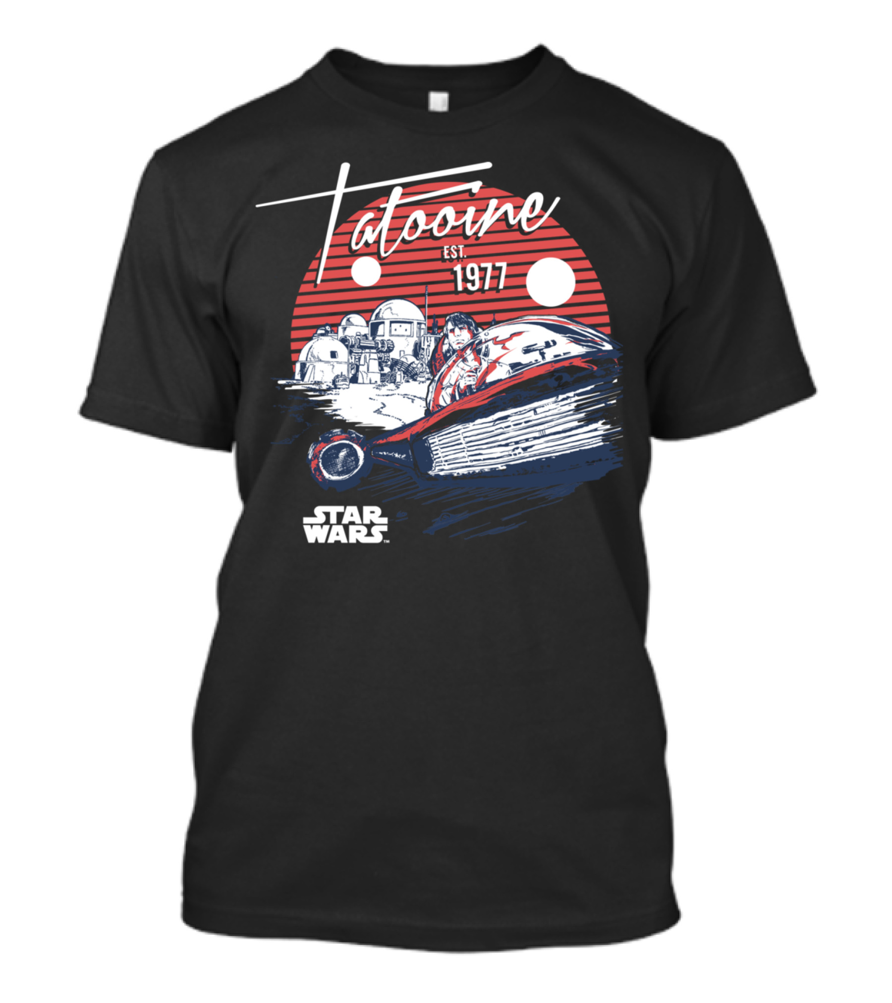 Star Wars Tatooine Est. 1977 Sunspeed Journey T-Shirt