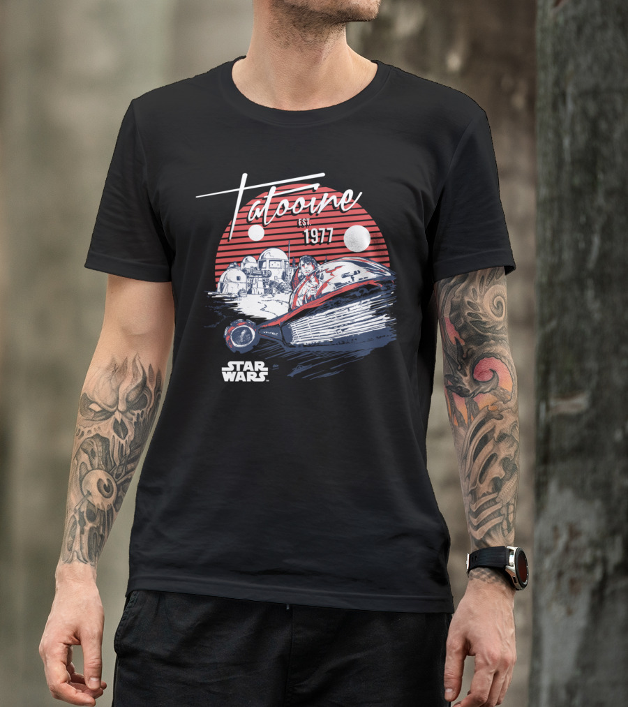 Star Wars Tatooine Est. 1977 Sunspeed Journey T-Shirt