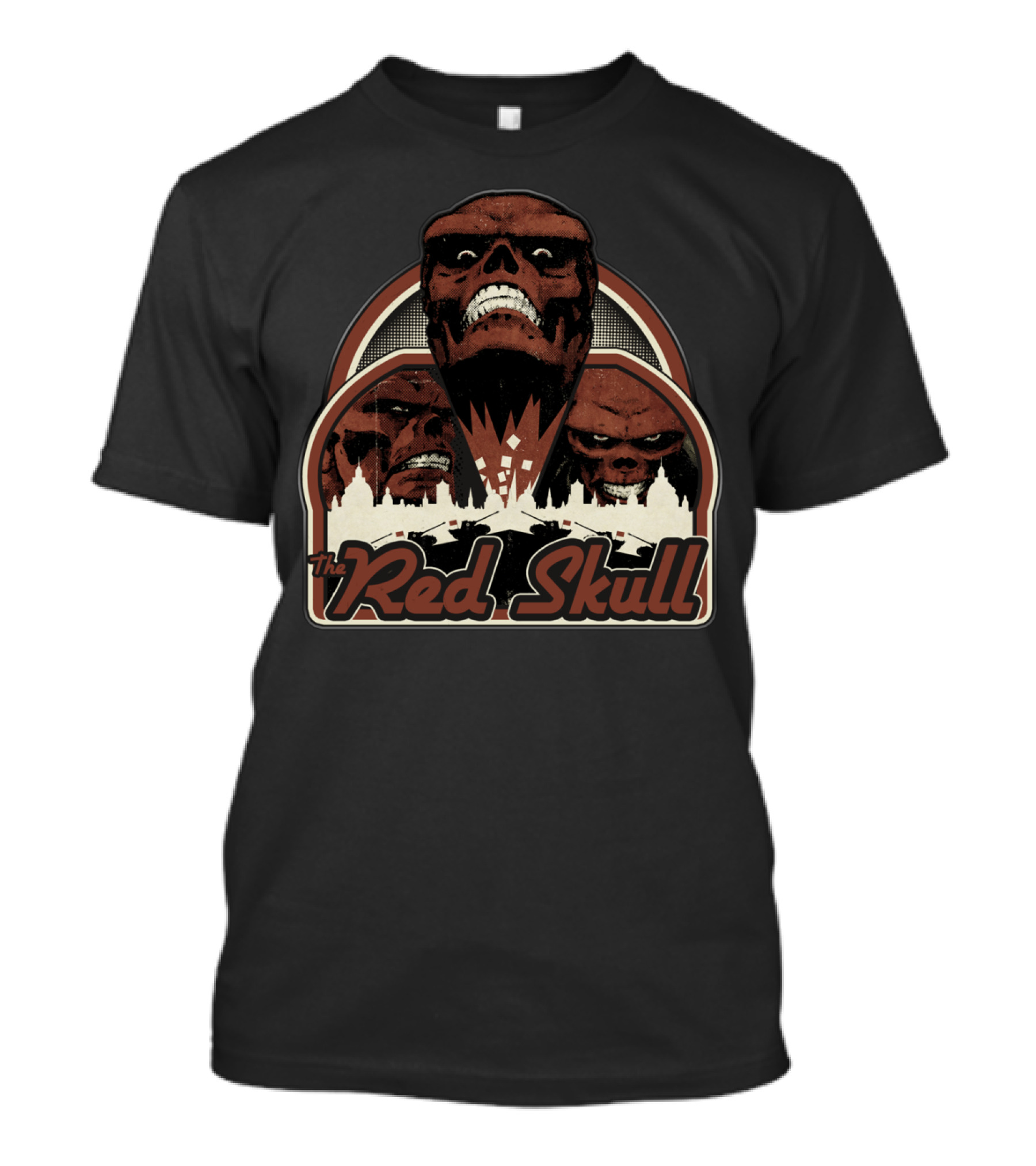 The Red Skull Vintage Comic Villain T-Shirt