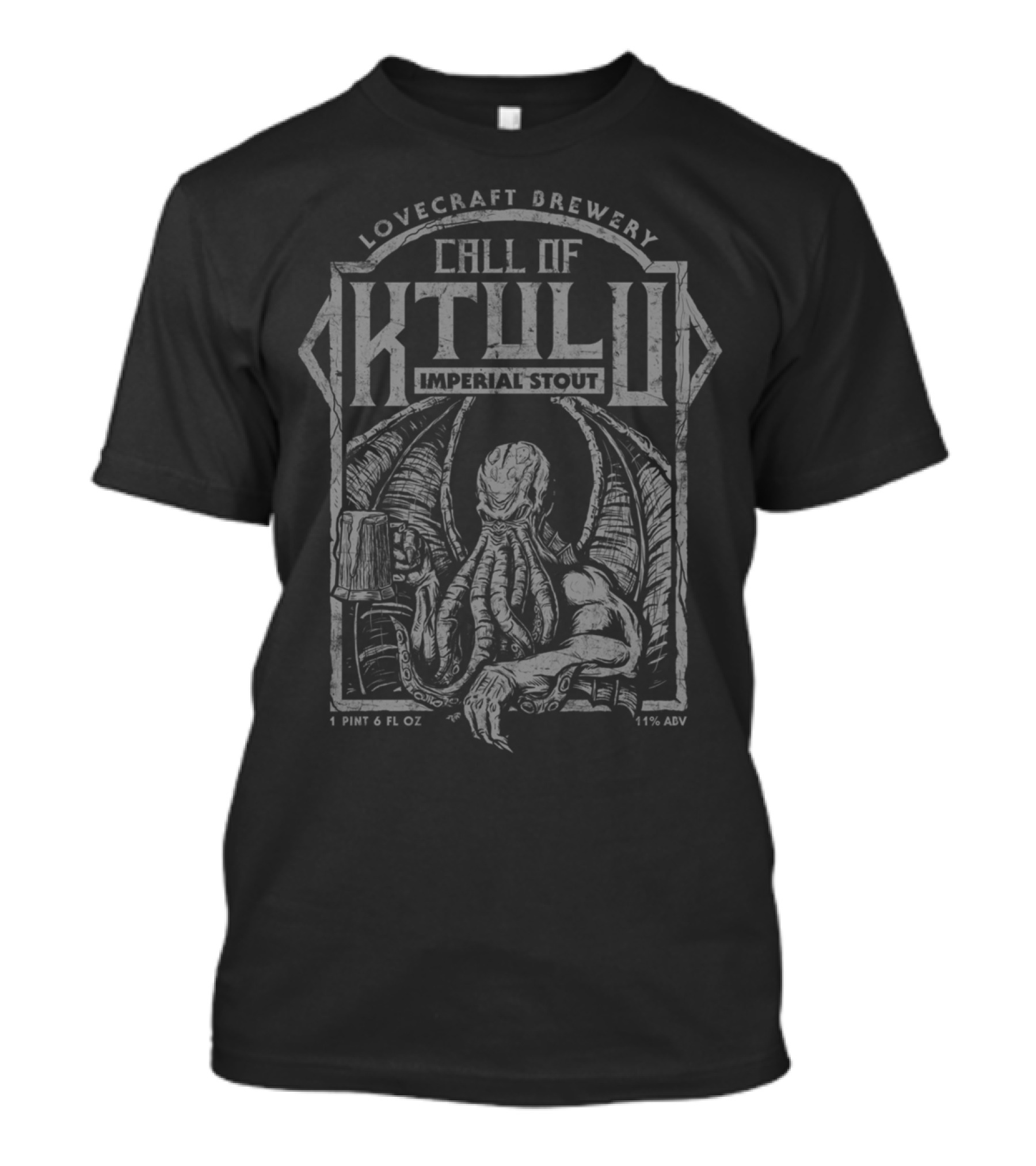 Lovecraft Brewery Call Of Ktulu Imperial Stout 1 Pint 6 Fl Oz 11% ABV T-Shirt
