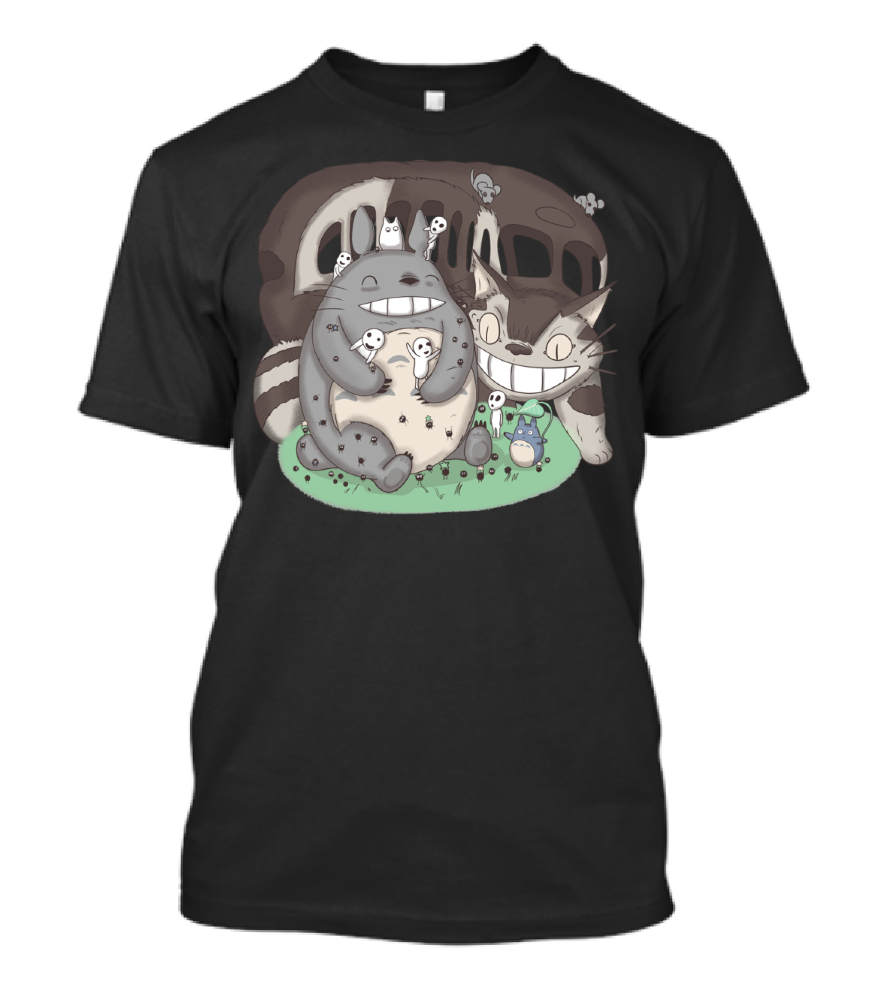 My Neighbor Totoro Catbus Kodama Forest Friends T-Shirt