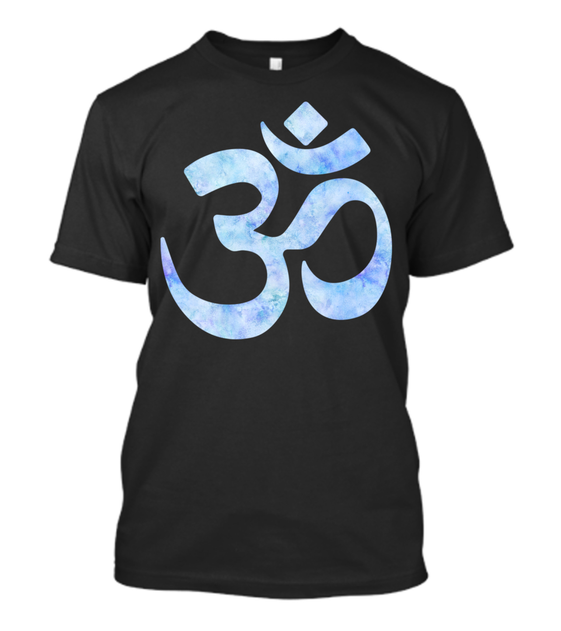 Blue Watercolor Ohm T-Shirt