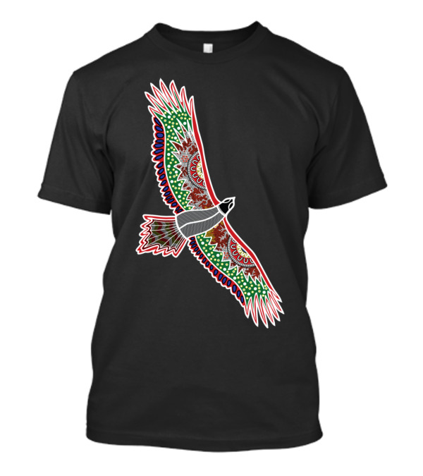 Aboriginal Authentic The Eagle Pattern Multicolor T-Shirt