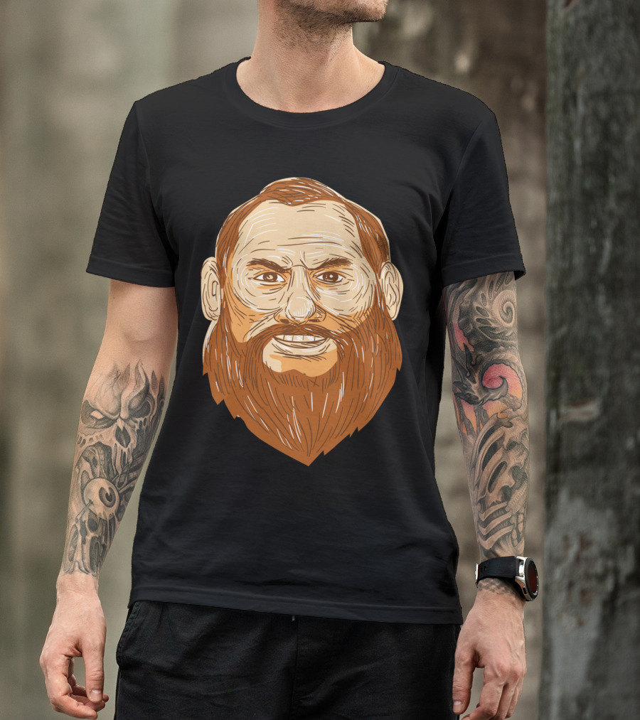 Man Bearded Face Retro Rustic T-Shirt