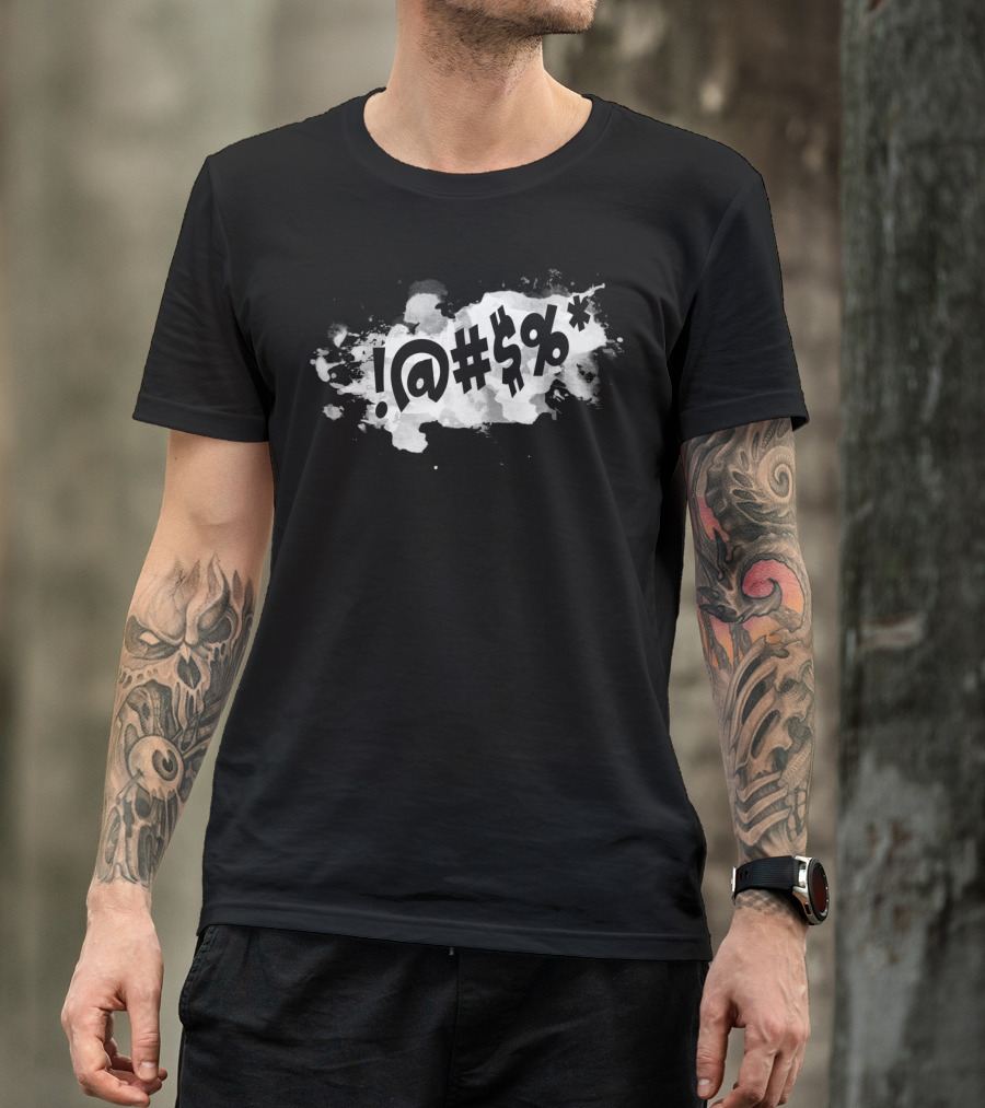 Vulgarity Symbol Mashup Splash T-Shirt