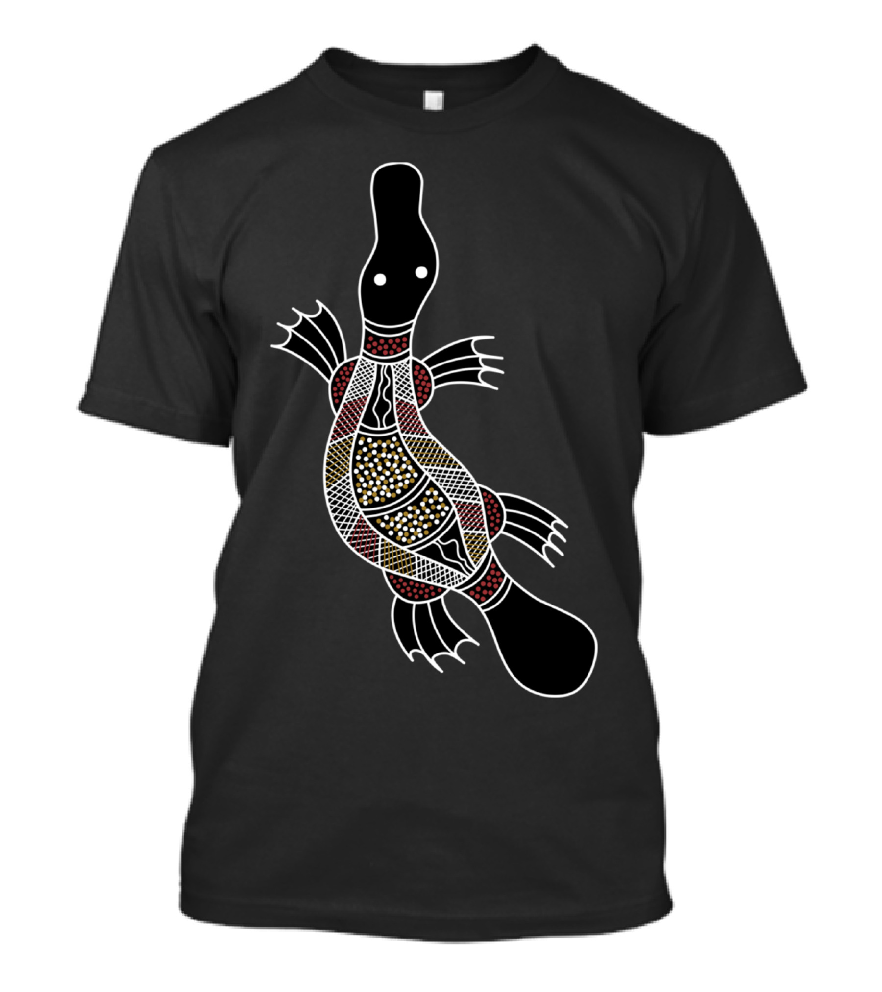 Aboriginal Art Style Platypus Dot T-Shirt
