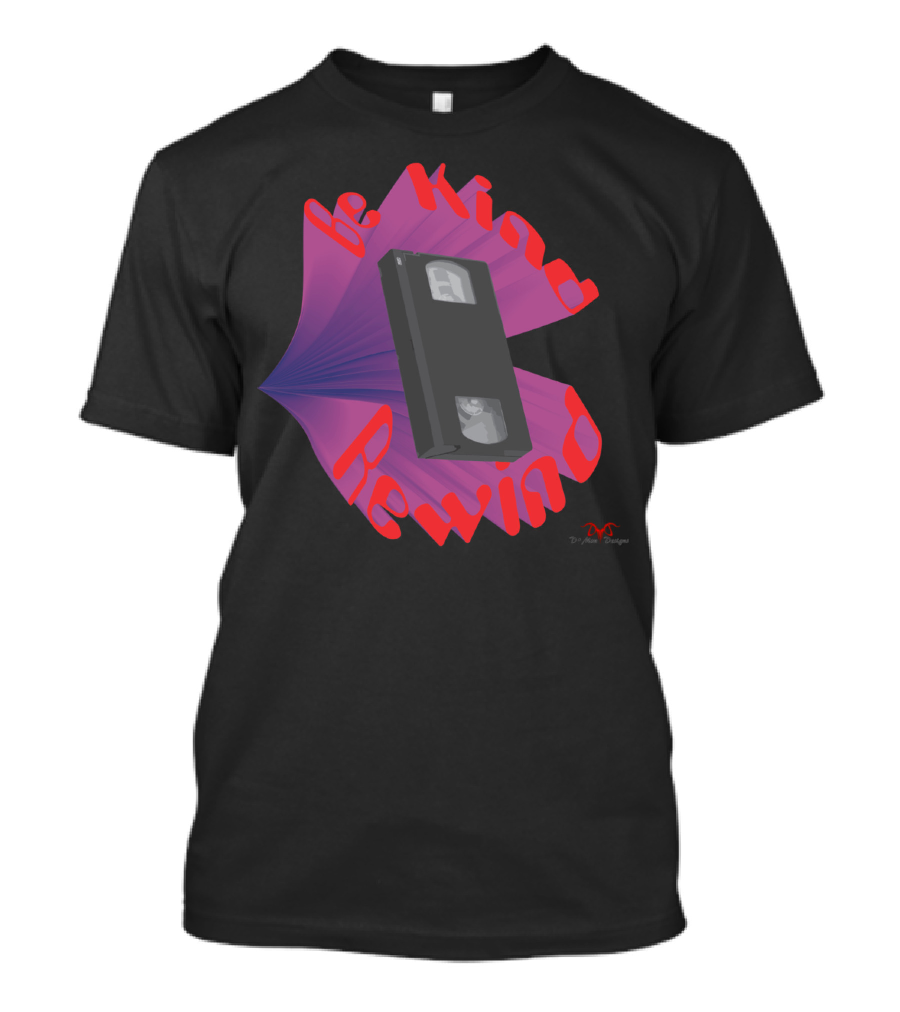 Be Kind Rewind VHS Tape Retro Style By DnA Studios T-Shirt