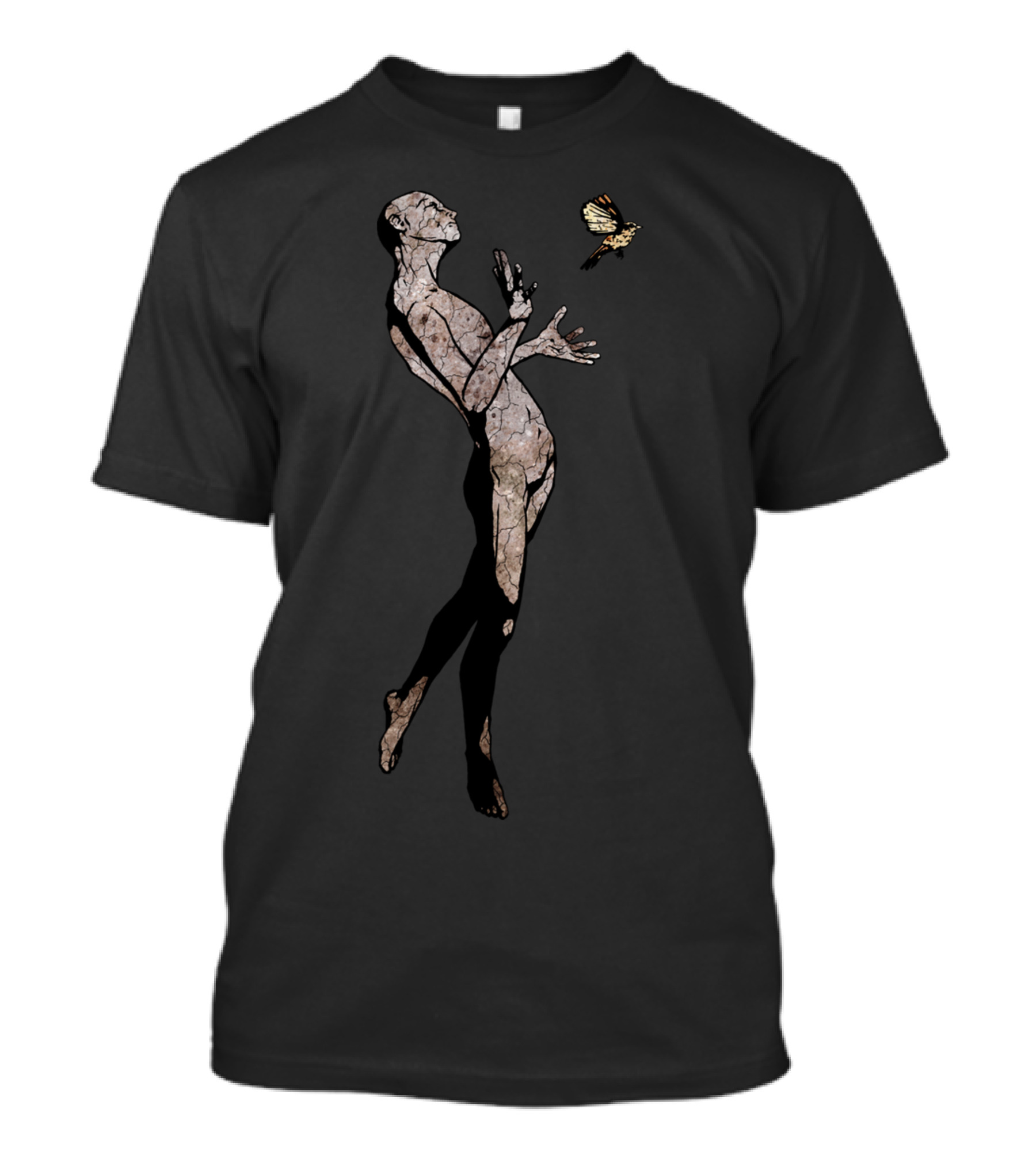 Release Butterfly Figure Stained Glass Effect T-Shirt