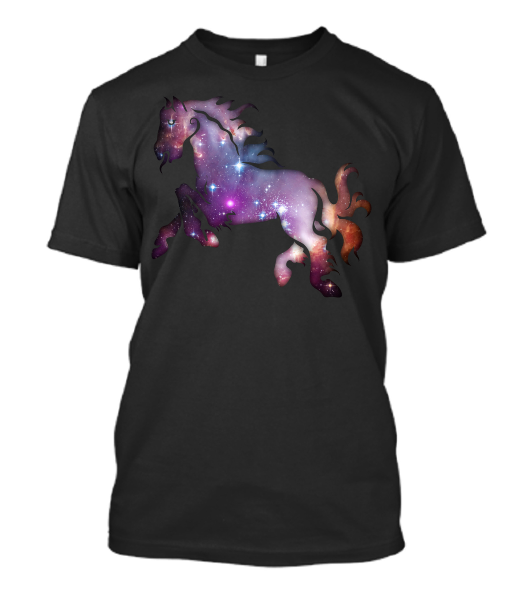Cosmic Horse Nebula Galaxy Stars T-Shirt