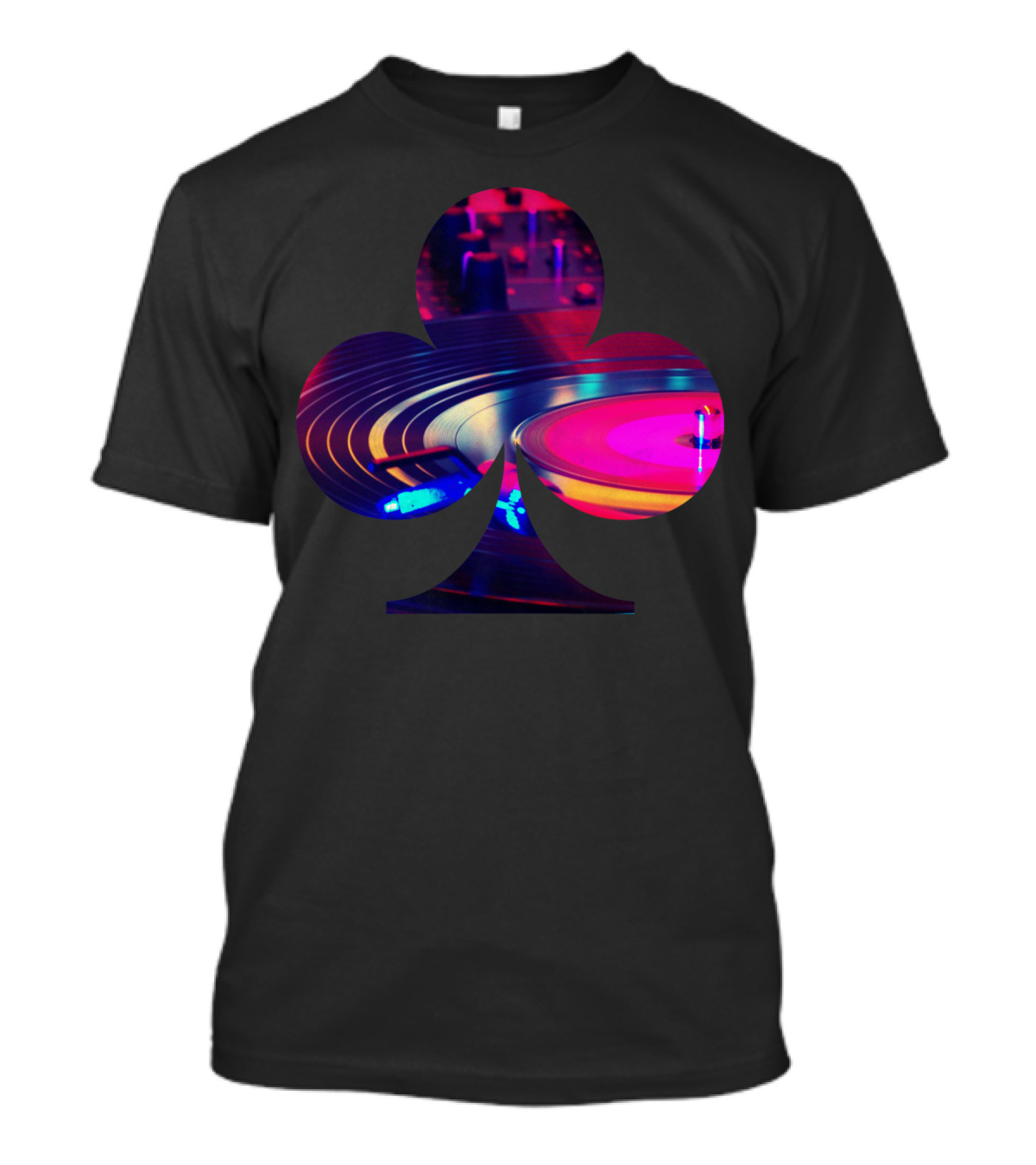 Dj Club Vinyl Turntable Inside Club T-Shirt