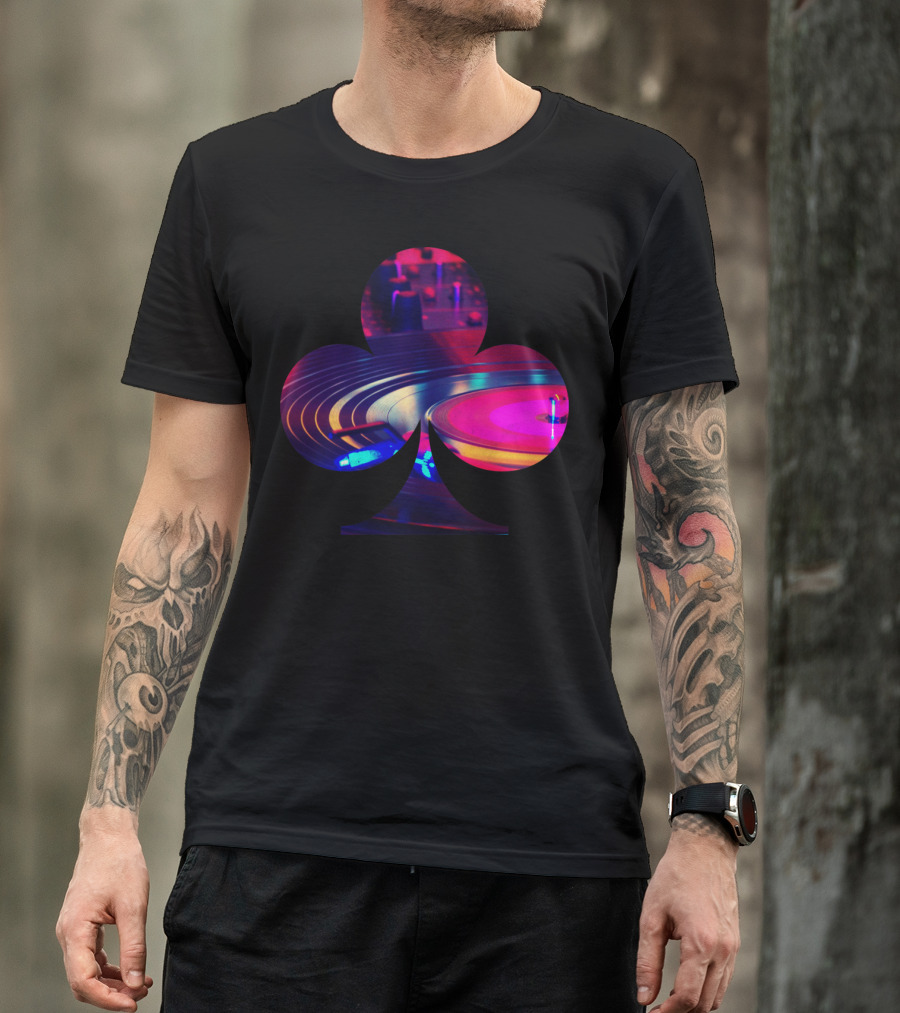 Dj Club Vinyl Turntable Inside Club T-Shirt