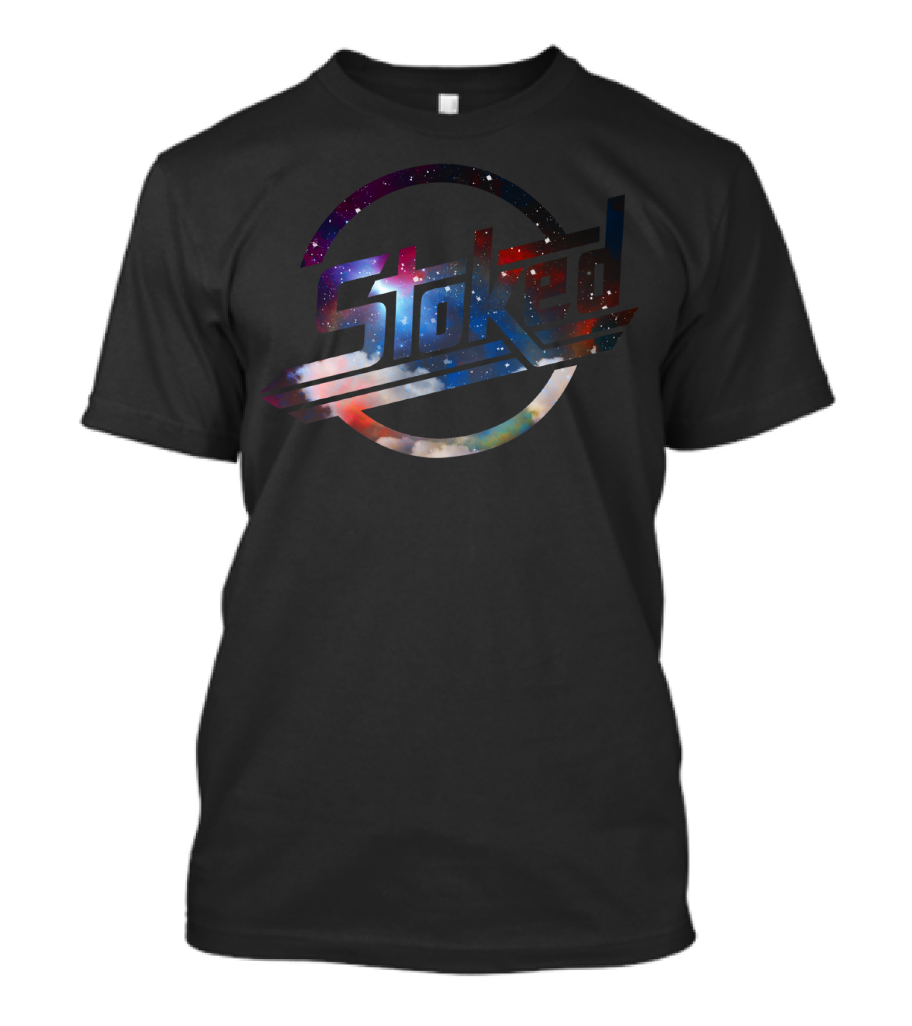 Stoked Cosmic Galaxy Space T-Shirt
