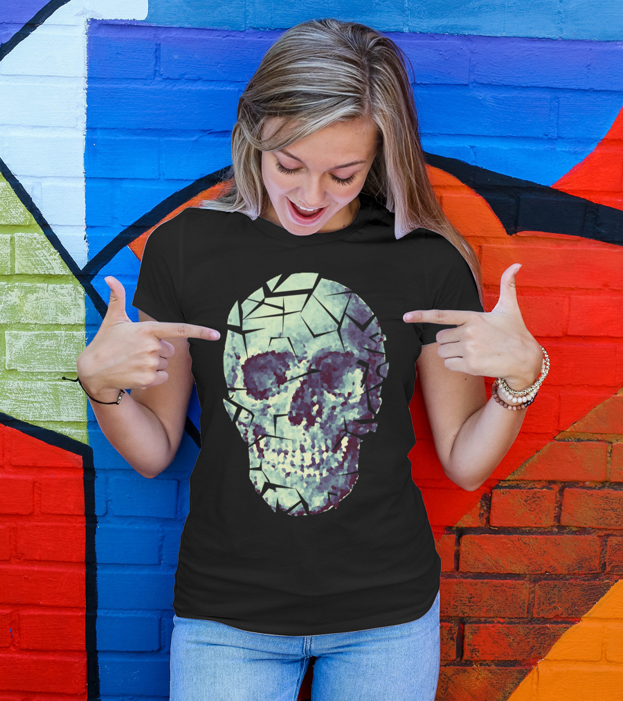 Fragments Of The King Skull Mosaic T-Shirt