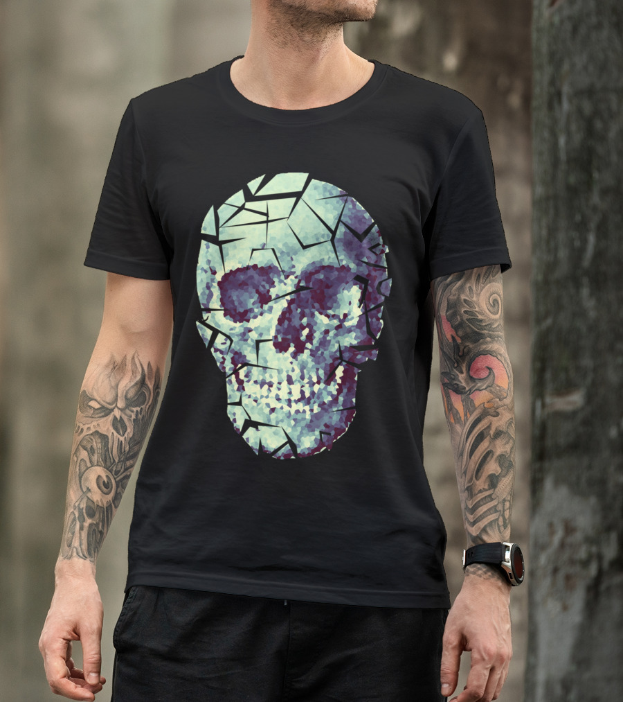 Fragments Of The King Skull Mosaic T-Shirt