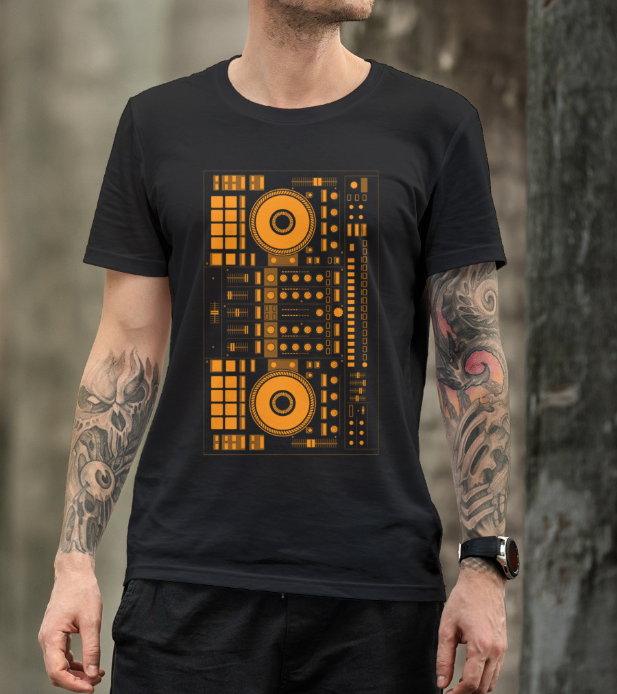 DJ Orange Mixer Deck T-Shirt