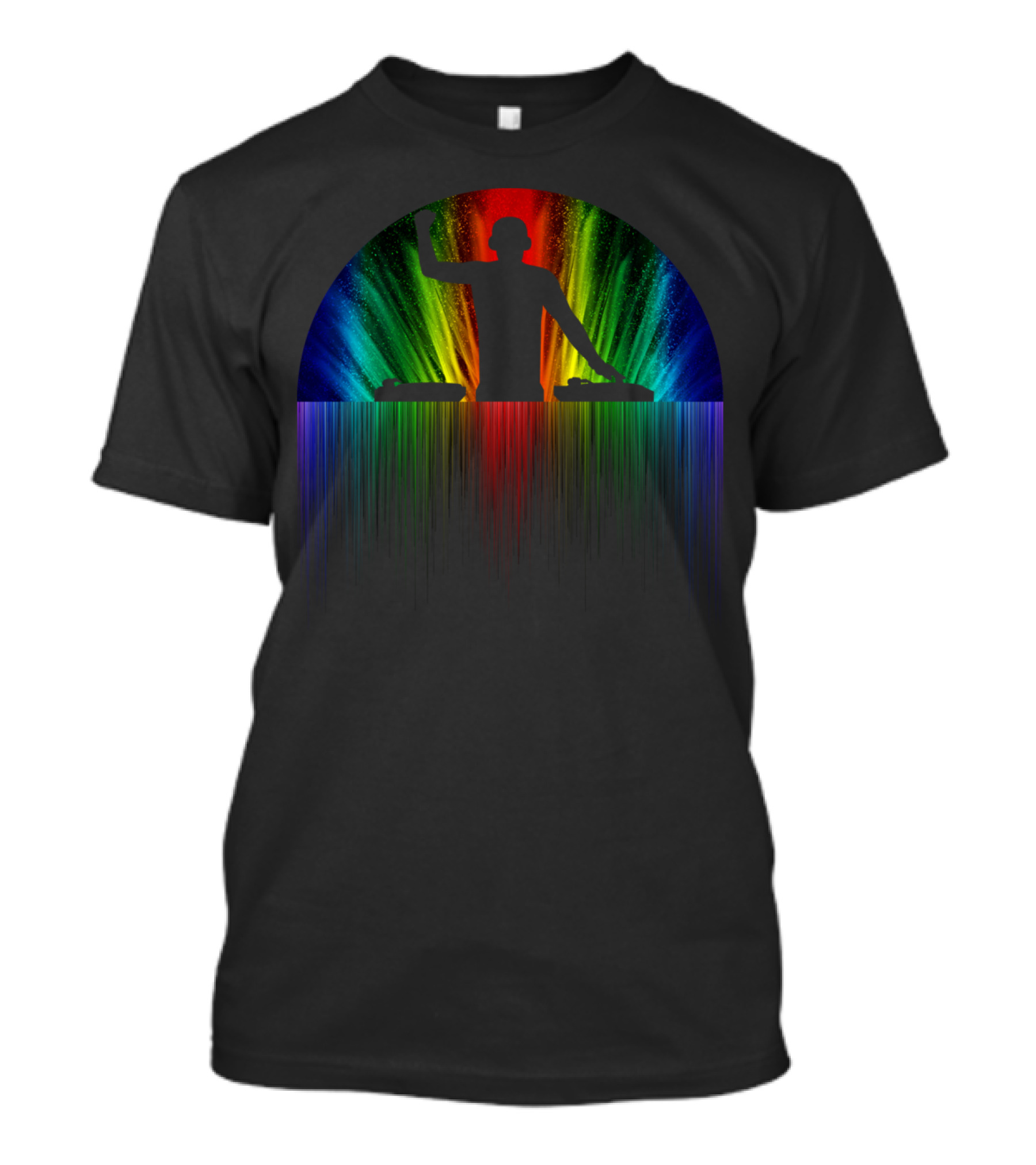 DJ Rainbow Sound Waves T-Shirt
