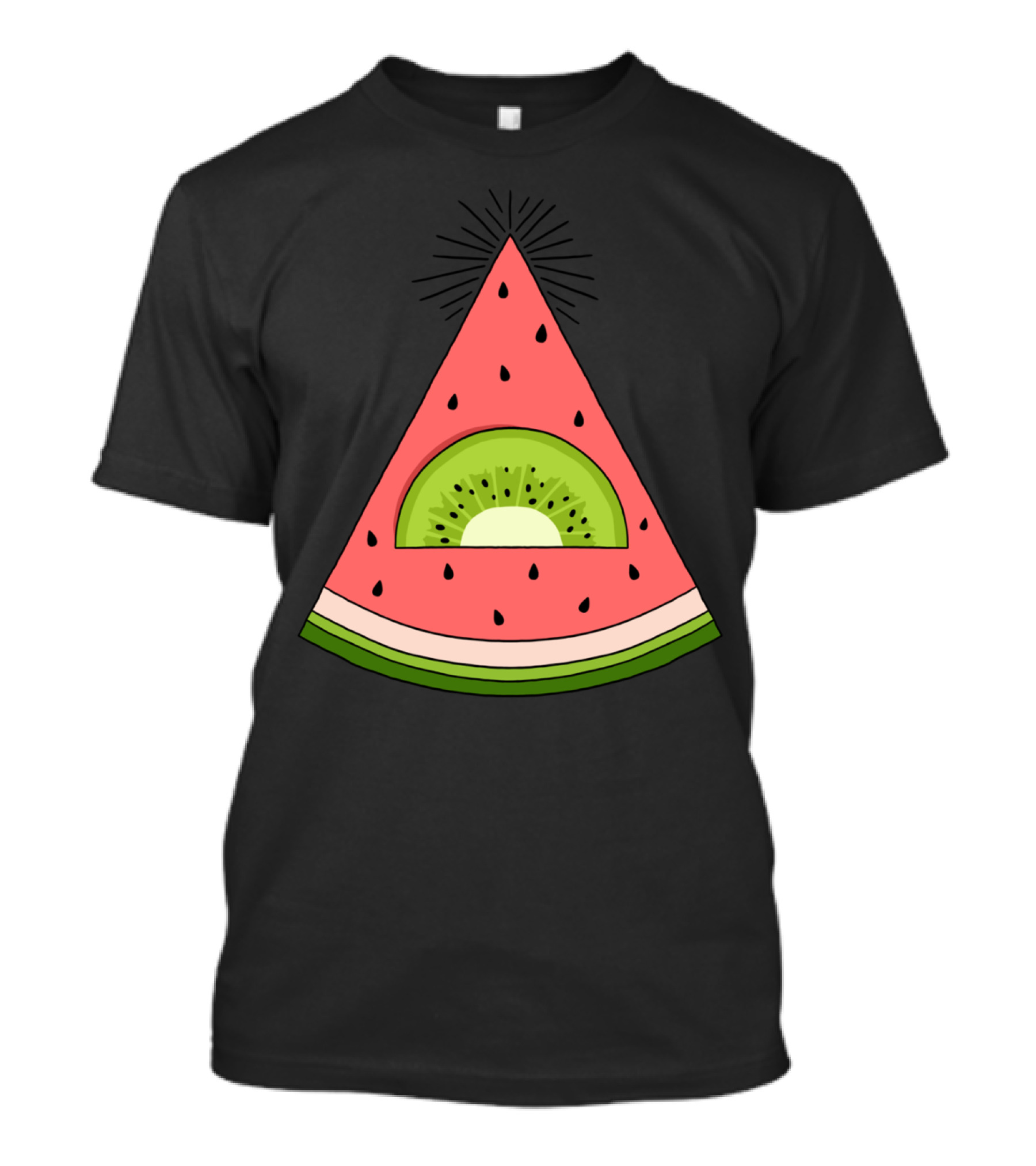 Watermelon X Kiwi Slice Fusion T-Shirt