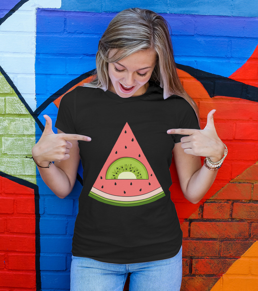 Watermelon X Kiwi Slice Fusion T-Shirt
