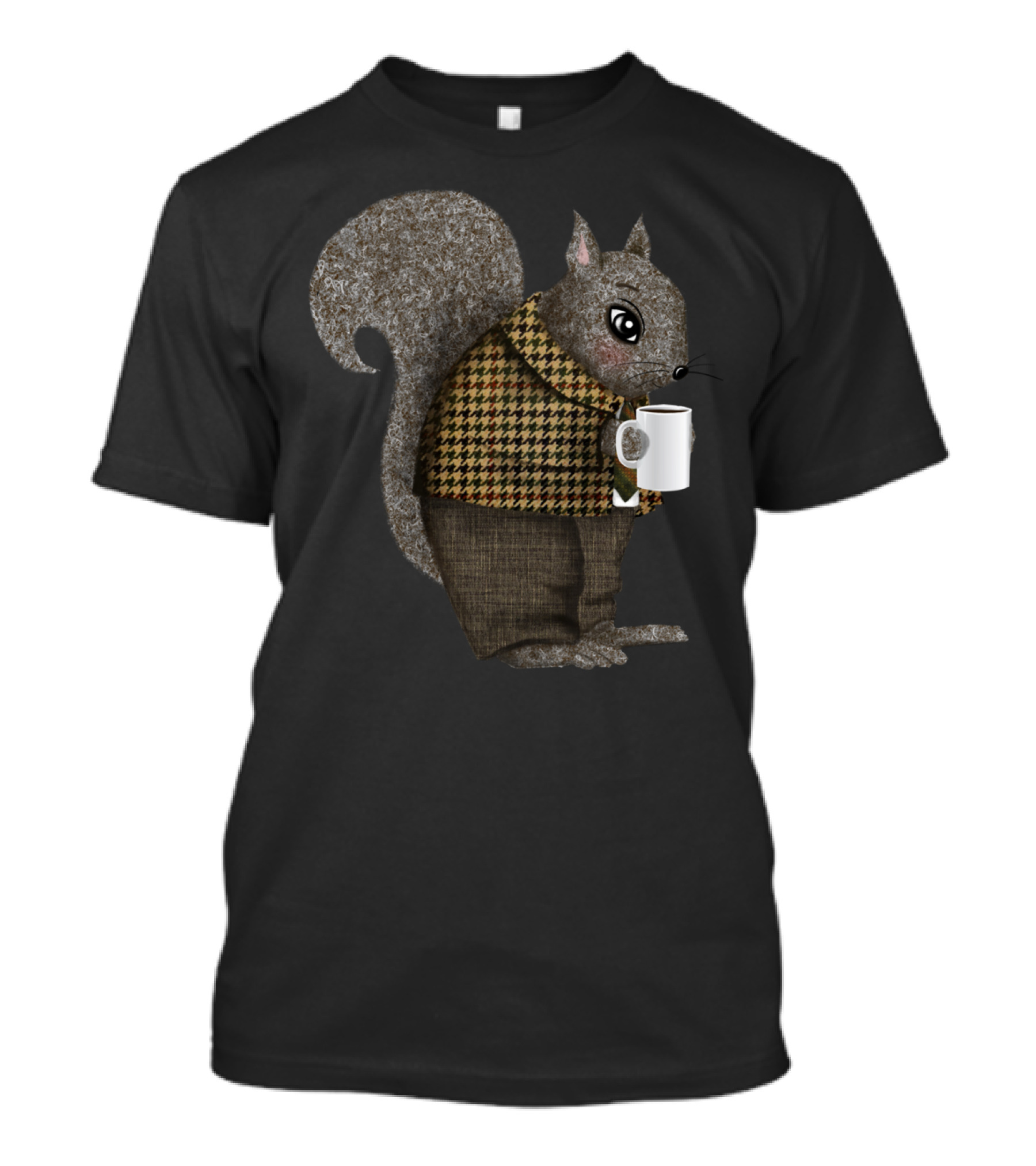 Mister Squirrel's Early Morning Coffee Routine T-Shirt