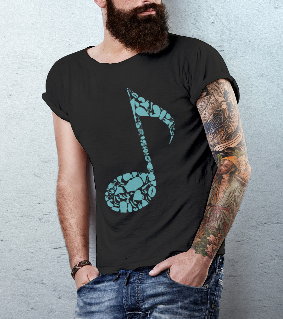 Body The Note Musical Anatomy T-Shirt
