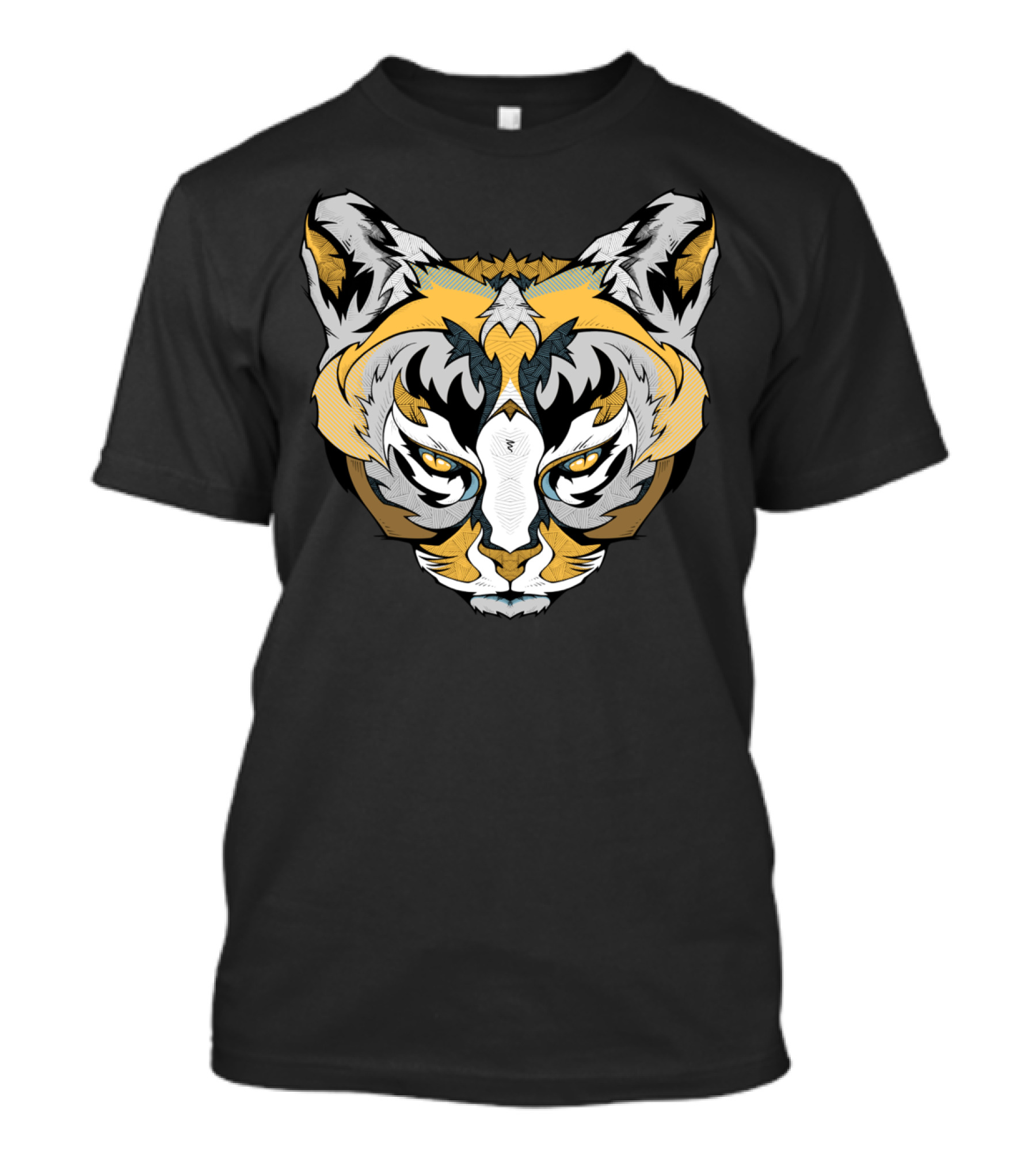 Cougar Face Geometric T-Shirt