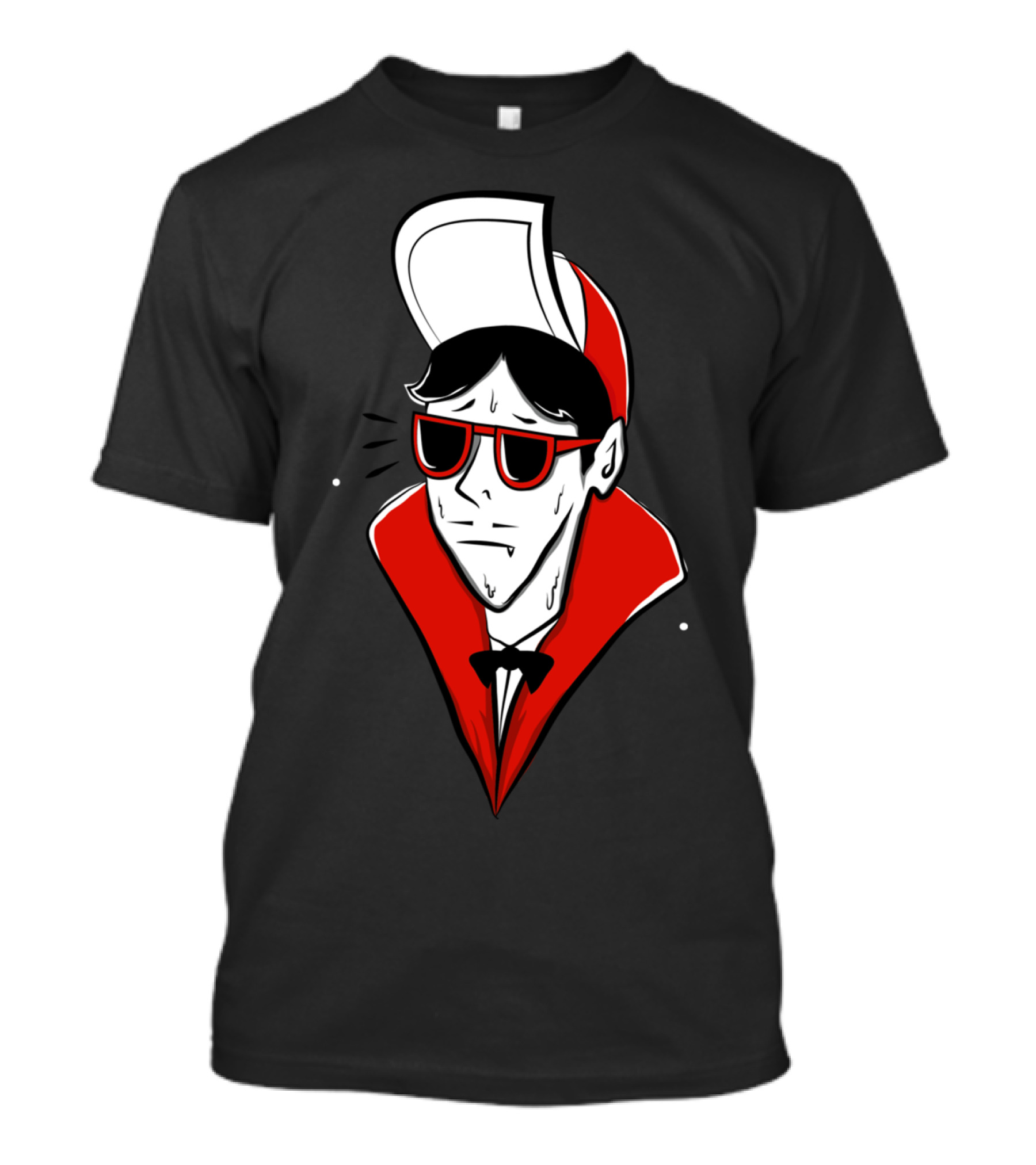 Count Drac In Red Sunglasses And Cap T-Shirt