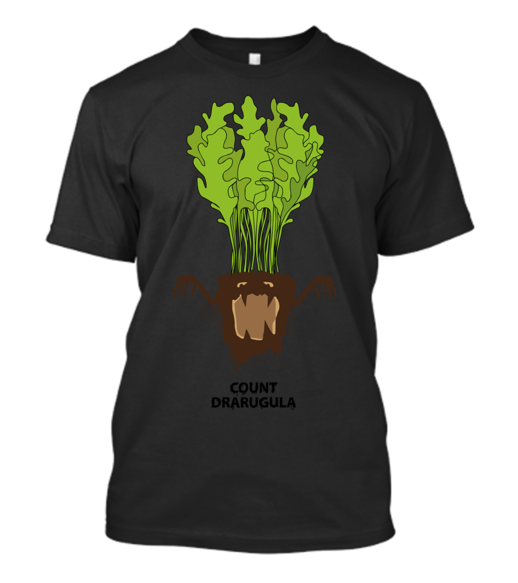 Count Drarugula Halloween Leafy Vampire Comic T-Shirt