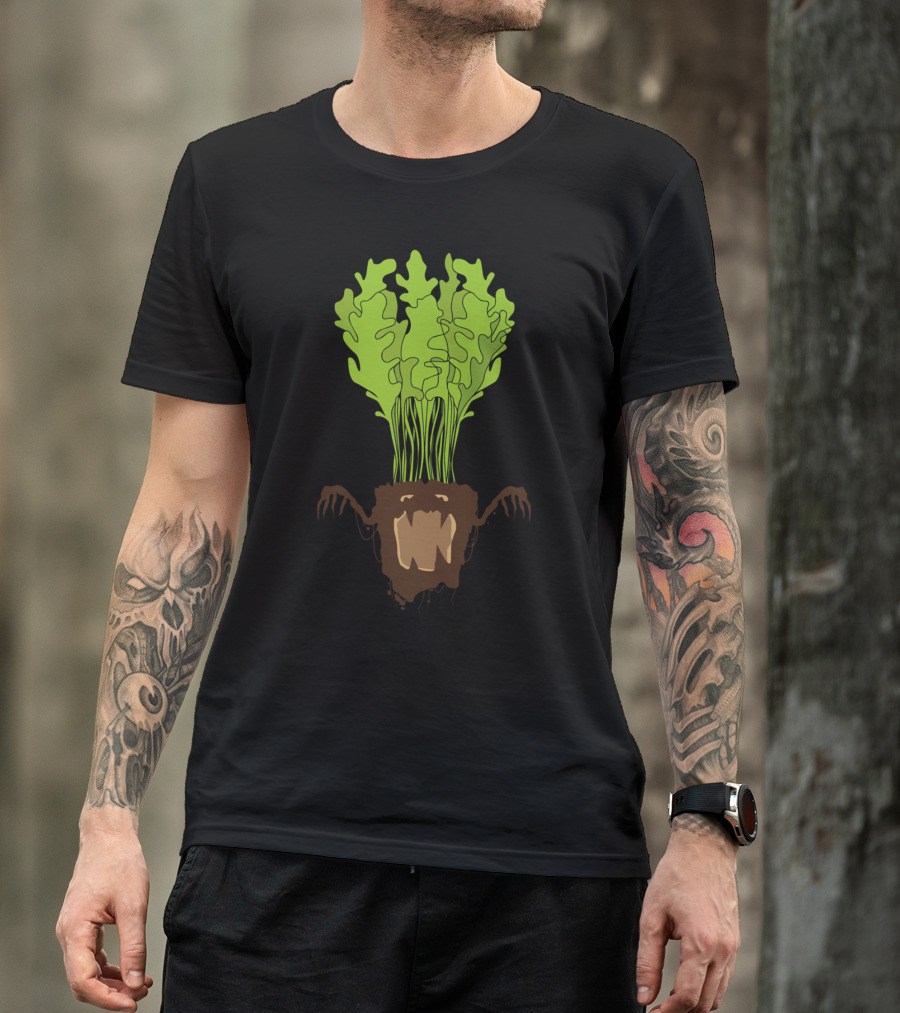 Count Drarugula Halloween Leafy Vampire Comic T-Shirt
