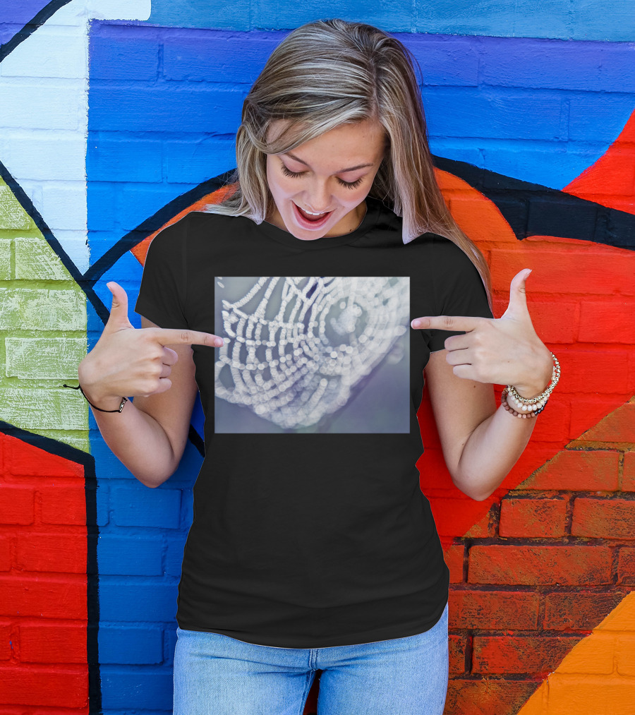 Bokeh Spiderweb Print T-Shirt