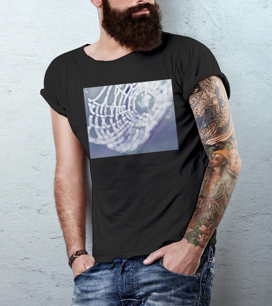 Bokeh Spiderweb Print T-Shirt