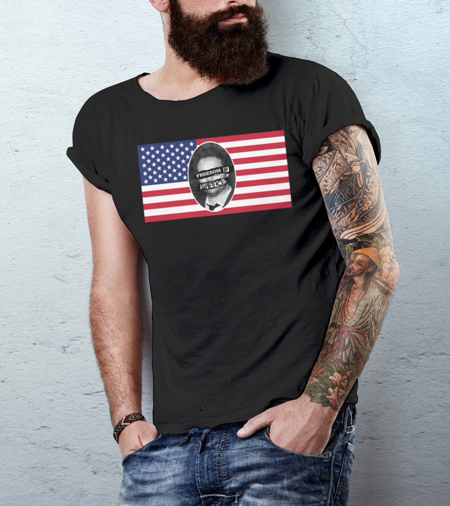 Freedom Of Speech American Flag Censored Face T-Shirt