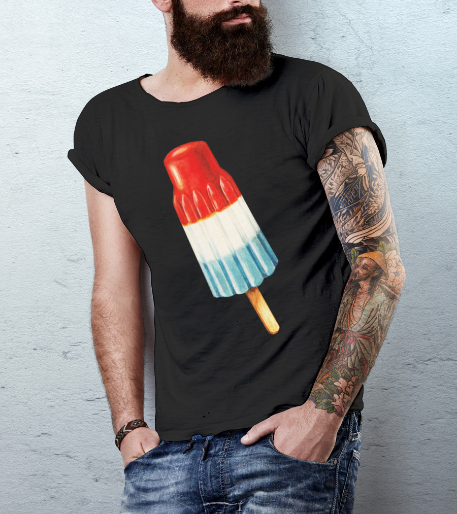 Bomb Pop Red White Blue Popsicle T-Shirt