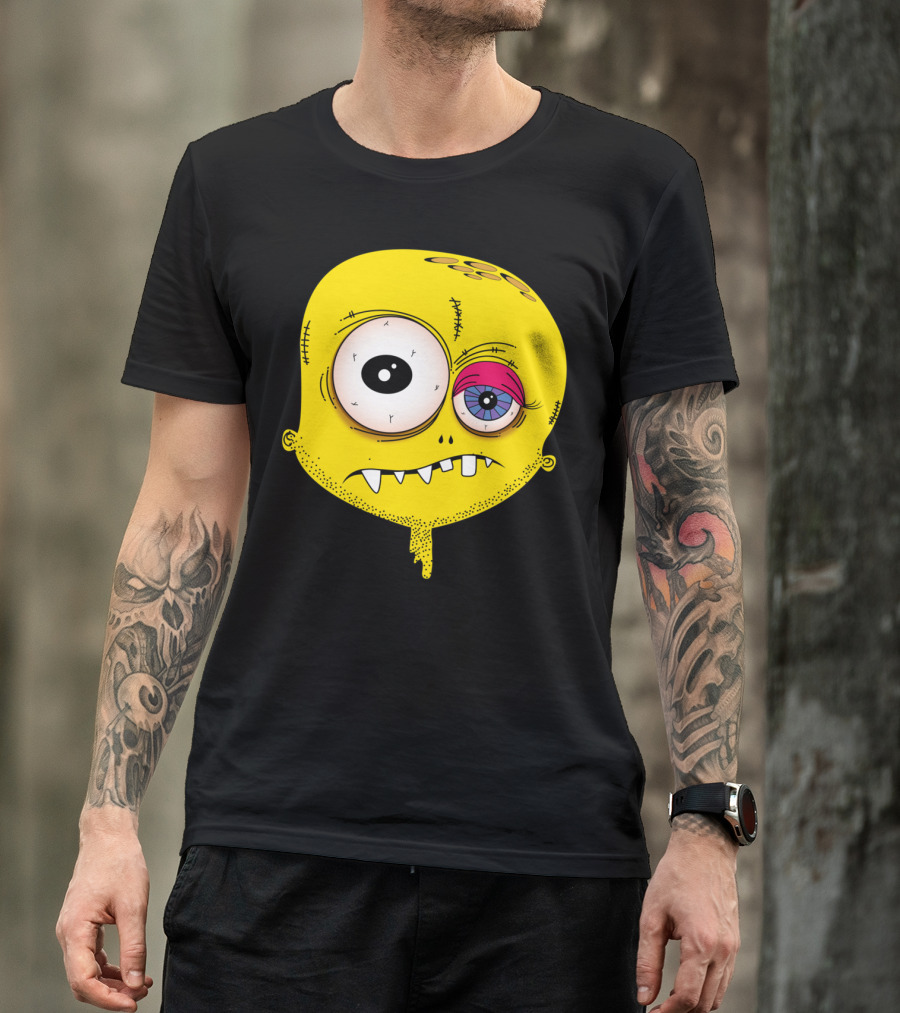 Weirdo Case Yellow Zombie Face Art By RAOR T-Shirt