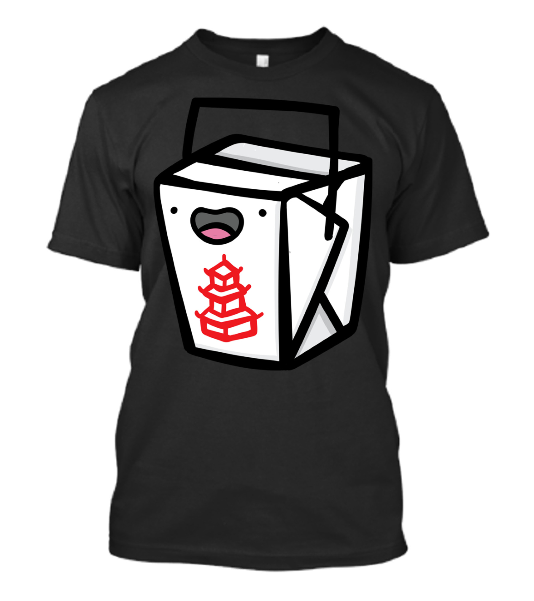 Take Out Food Dude Happy Chinese Takeout Box T-Shirt