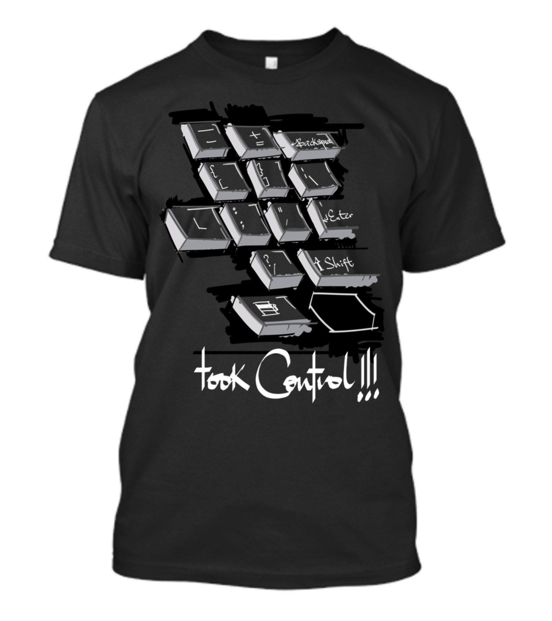 Took Control Backspace Delete Shift T-Shirt