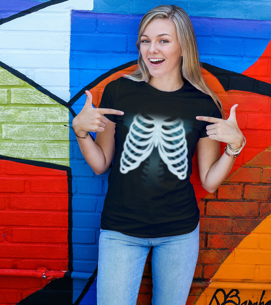Bone Scan Rib Cage X-Ray Image T-Shirt