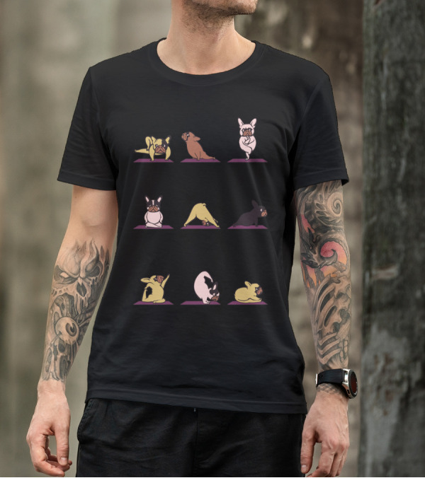 French Bulldog Yoga Poses T-Shirt