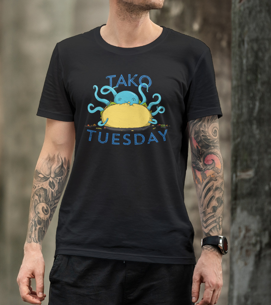 Tako Tuesday Octopus Taco Fun T-Shirt