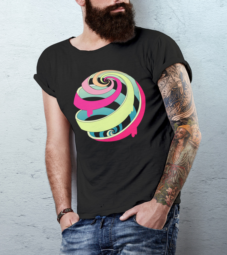 Candy Fresh Colored Swirl Lollypop T-Shirt