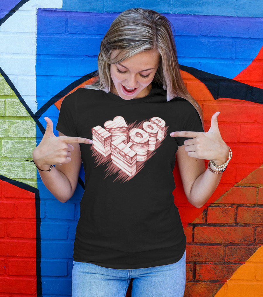 I Love Food Sandwich Stack T-Shirt