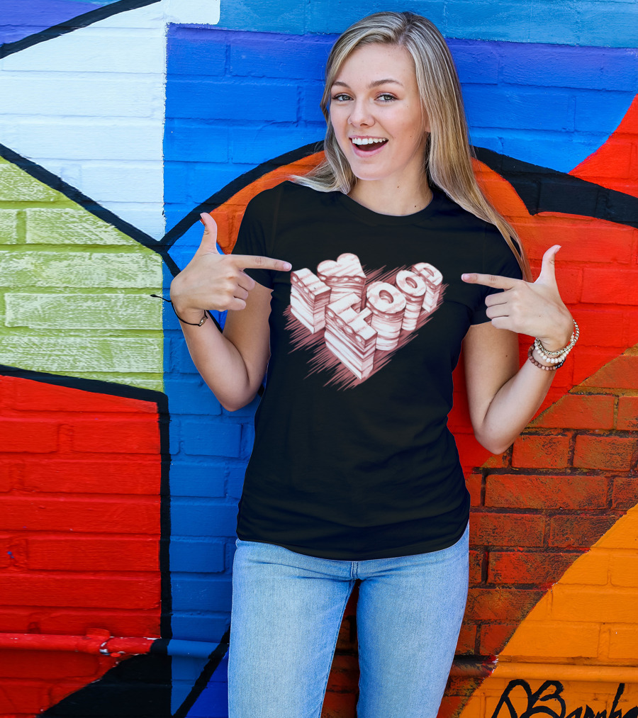I Love Food Sandwich Stack T-Shirt