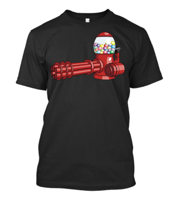 Candy Machine Gun Bul Gumball Weaponry Fusion T-Shirt