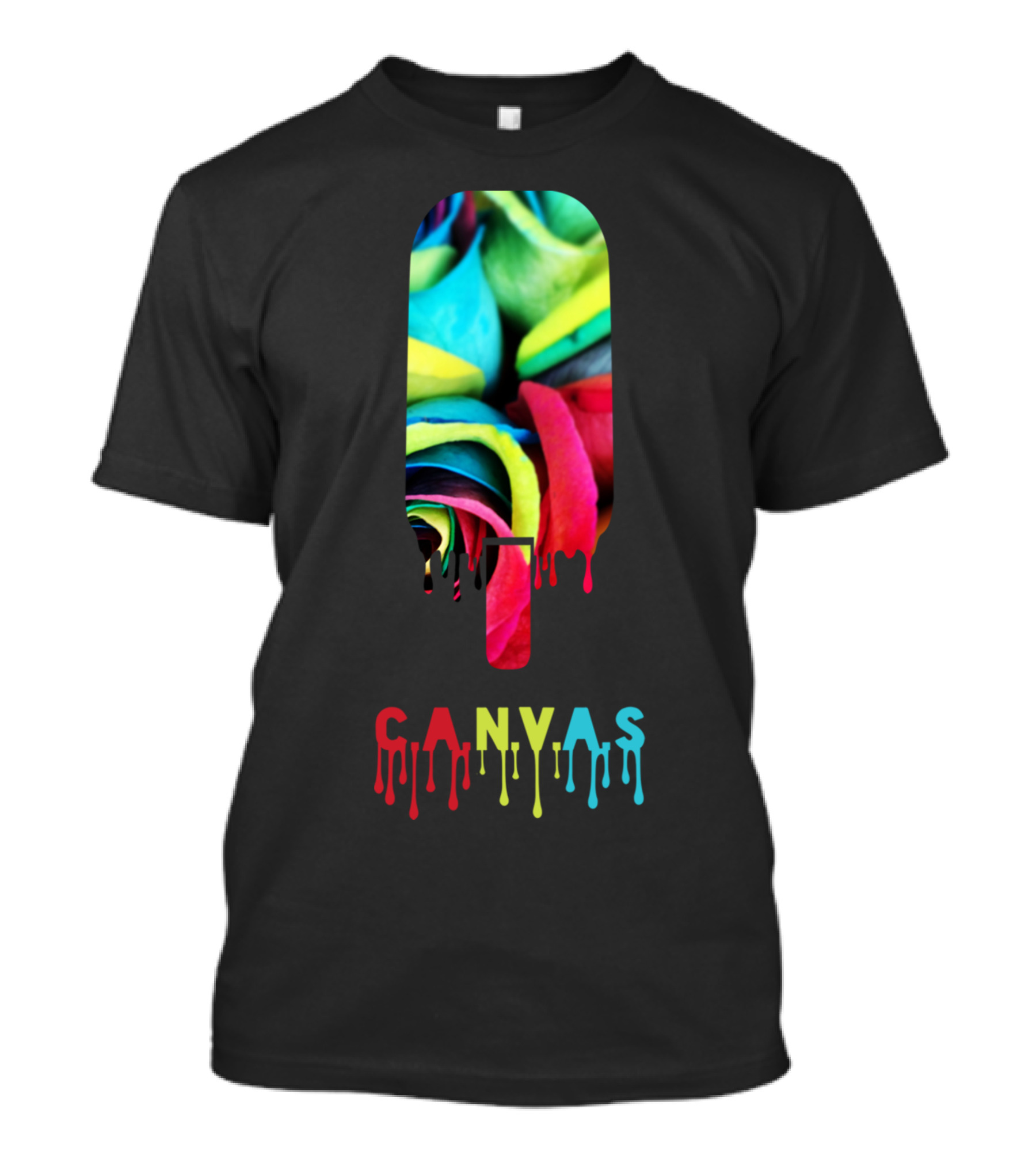 CANVAS Dripping Rainbow Popsicle T-Shirt