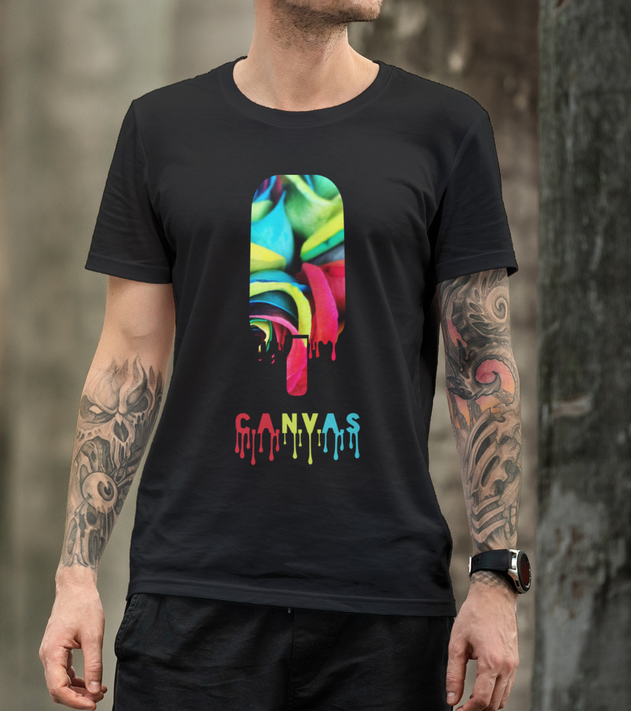 CANVAS Dripping Rainbow Popsicle T-Shirt