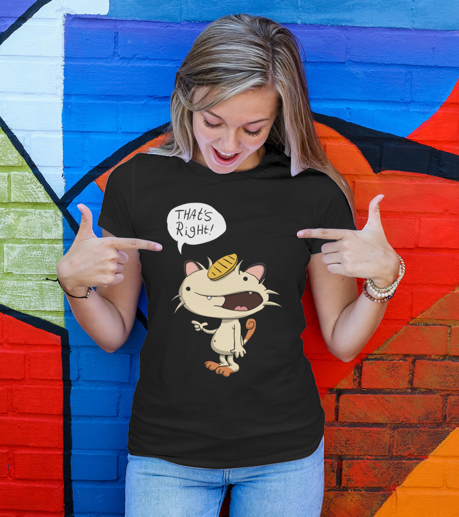 That's Right Talking Cat Meowth T-Shirt