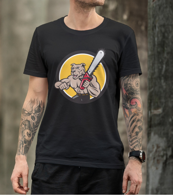 Canine Lumberjack Tree Surgeon Arborist Chainsaw Chó T-Shirt