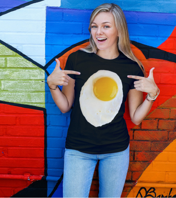 Fried Egg Aesthetic Egg Yolk T-Shirt