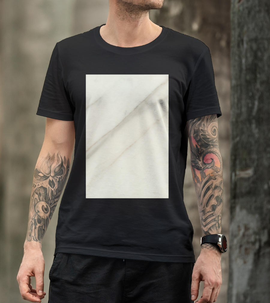 White Marble Pattern Texture T-Shirt