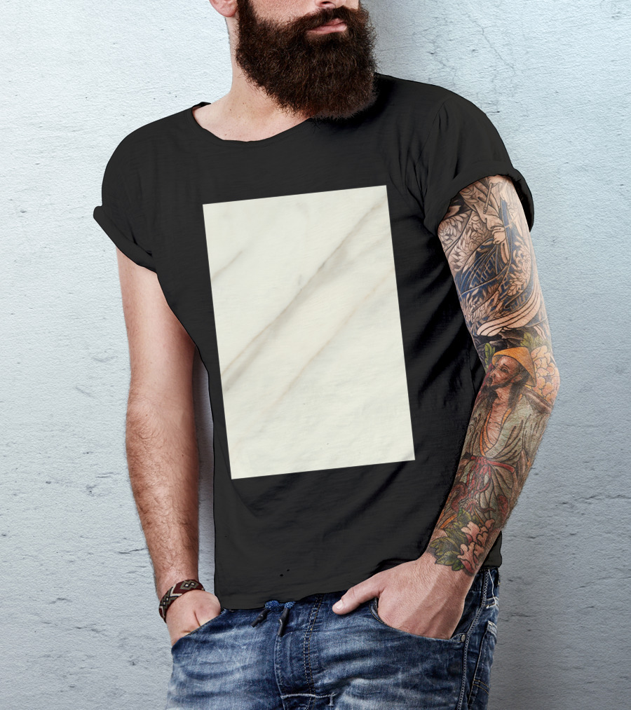 White Marble Pattern Texture T-Shirt
